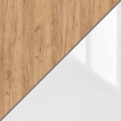 Дуб крафт золотой/Белый глянец Дуб крафт золотой/Белый глянец