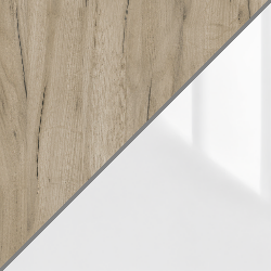 Крафт серый/Белый глянец Крафт серый/Белый глянец