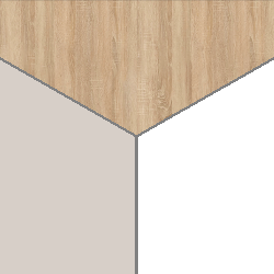 Сонома/Белый/Сатин Сонома/Белый/Сатин