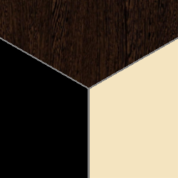 Венге/Ваниль/Черный глянец