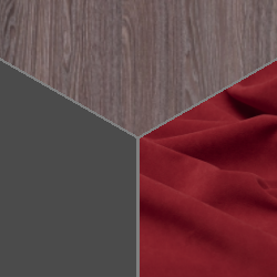 Ясень анкор темный/Красный/Графит софт Ясень анкор темный/Красный/Графит софт