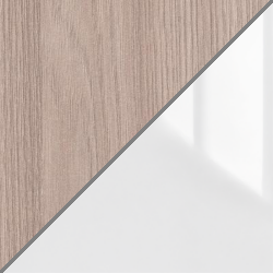 Ясень шимо светлый/Белый глянец Ясень шимо светлый/Белый глянец