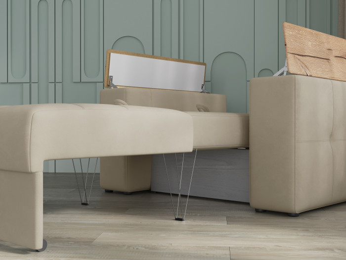 Кресло-кровать "Нави", Бежевый/МДФ дуб канадский