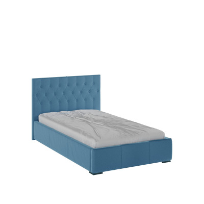 Октавия Кровать интерьерная 120 светло-голубой ромб, ортопед