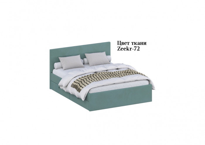 Кровать 160 КР-433-М с настилом из ламелей, Микровелюр Zeekr-72