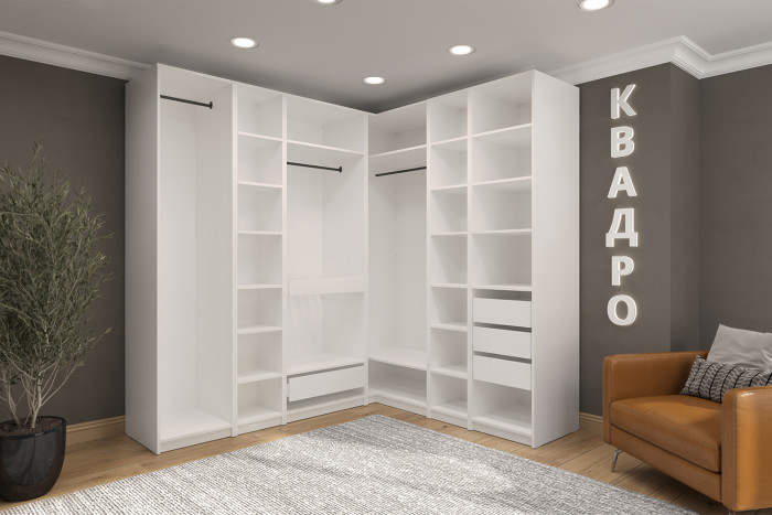 Гардеробная система Квадро. Комплект 2