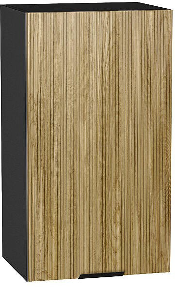 Кухонный гарнитур Евро Лайн-06, МДФ, 160 см, Графит/Дуб песочный (Мрамор дымчатый)