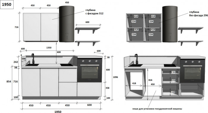КГ 1950 ПВХ, Белый софт матовый Арника РМ в.2