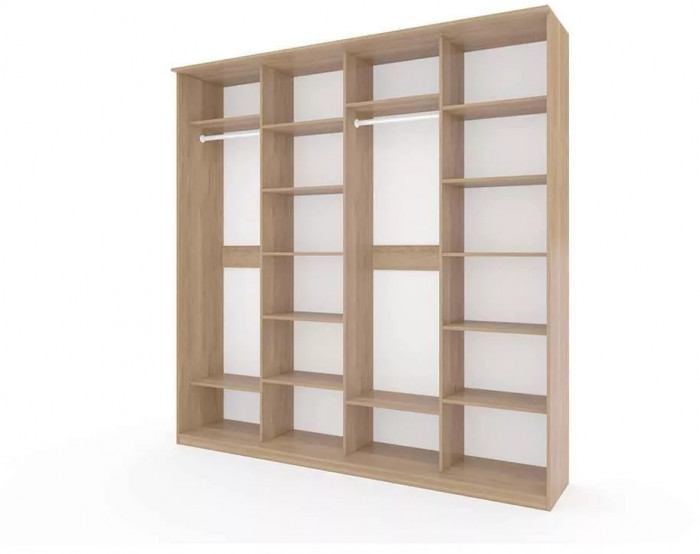 Шкаф купе Модерн 2362х600 4-х дверный 4-х секционный глухой ясень