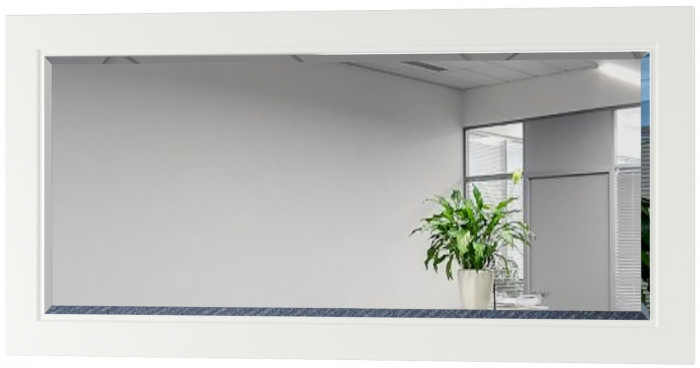 Остин 17.03 Зеркало, цвет белый шагрень, ШхГхВ 120х2х59,5 см., может крепиться горизонтально или вертикально