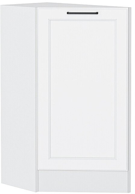 Кухонный гарнитур угловой Барселона-05, МДФ/Стекло, 220×160 см, Белый (Редондо)