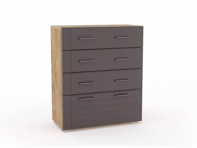 НМ 040.46 Комод Livorno /дуб бунратти / софт графит