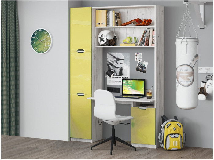 Модульная детская Юниор-15 МДФ, композиция 3