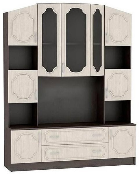 Макарена-3 МДФ МС-1,6 Средняя секция 1,6, Венге/ дуб скандинавский, склад