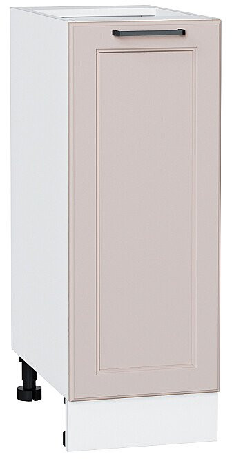 Кухонный гарнитур угловой Барселона-05, МДФ/Стекло, 220×160 см, Белый/Кашемир (Снежный мрамор)