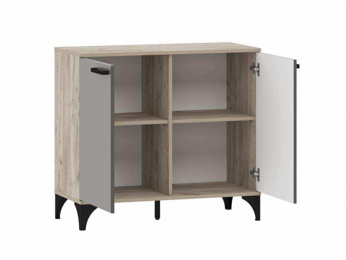 Марсель гостиная комплектация 3 Дуб Крафт серый/Софт графит