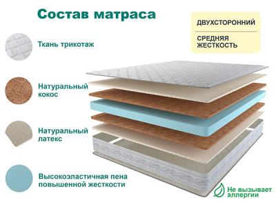 Матрас SLEEP DELUX 80х195