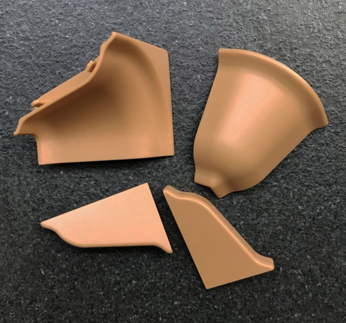 К-т заглушек д/плинтуса темно-бежевый, Thermoplast, 1229/404/1285...
