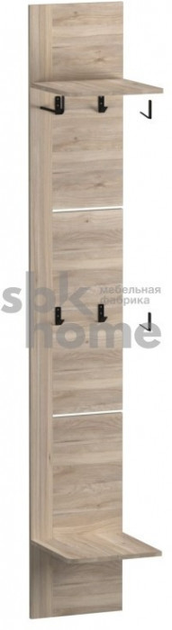 Полка угловая, Юта (338*352*2100) Дуб Мария, 50603