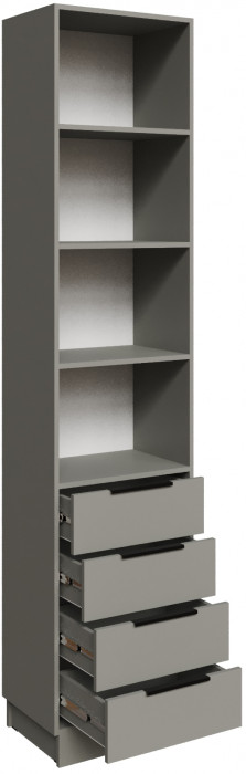 Шкаф Мадрид торцевой (0,35) с 4 ящ, Мокко