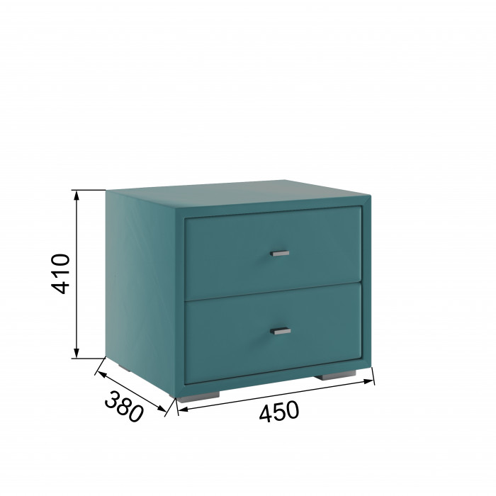 Тумба прикроватная интерьерная бирюза