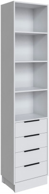 Шкаф Мадрид торцевой (0,35) с 4 ящ, Белый
