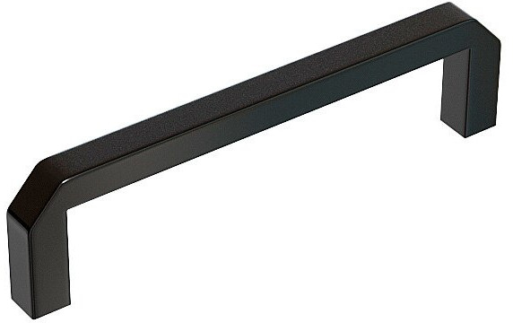 Ручка скоба мебельная СМ-6 Черный матовый, 0.7×2.6×10.4 см