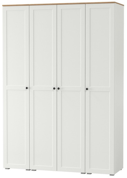 Остин Набор шкафов 02, цвет белый шагрень/дуб крафт золотой, ШхГхВ 160х54,3х229,6 см., универсальная сборка