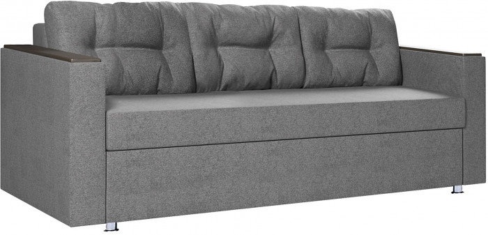 Диван-кровать Атлант2, еврокнижка, рогожка, 140х190, серый