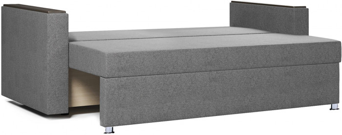 Диван-кровать Атлант2, еврокнижка, рогожка, 140х190, серый