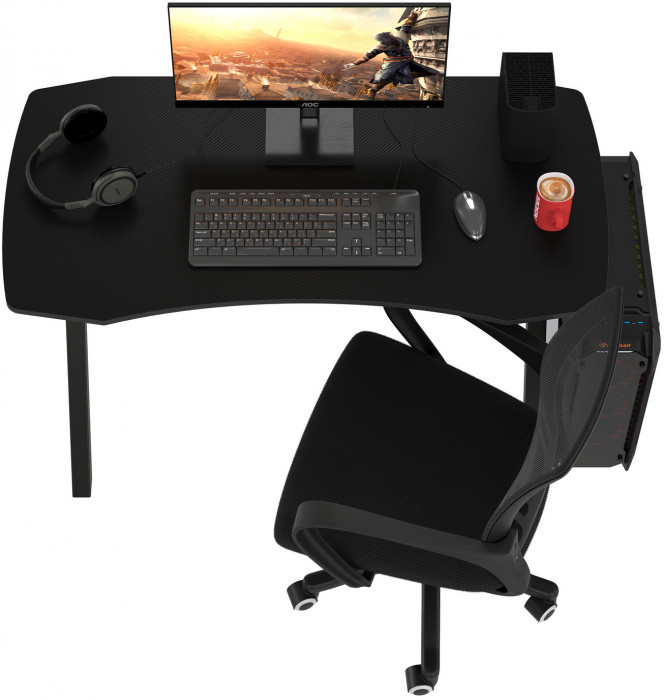 Игровой стол Мебель--24 GT-2310 + кресло компьютерное 103 чёрное, чёрный