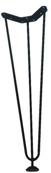 Опора табуретная H-430 RAL 9005 Черный
