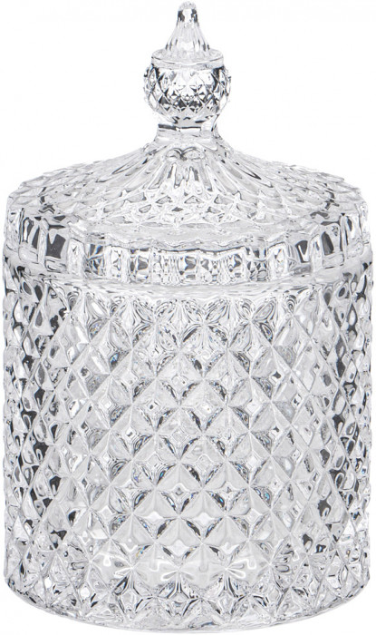 Ёмкость для хранения "Diamant" (8,5*8,5*13,5) Прозрачный, 355-303