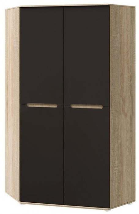 Ким Шкаф угловой универсальный (Венге, Белый глянец)