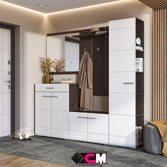 Прихожая Вегас Вешалка  800х1206х266 шимо темный/кофе с молоком