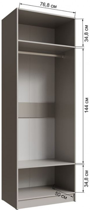 Шкаф Мадрид (0,8) кашемир