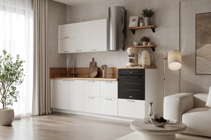 КГ ШП 600 Белый софт матовый/Белый гладкий Арника РМ