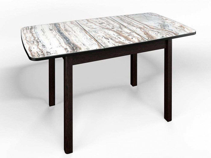 Стол СМ-2 Флорида ноги окрас квадратный венге/черный