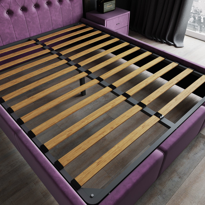 Октавия Кровать интерьерная 140 атлантида ромб, ортопед