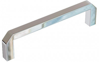 Ручка скоба мебельная СМ-6 Хром, 0.7×2.6×10.4 см