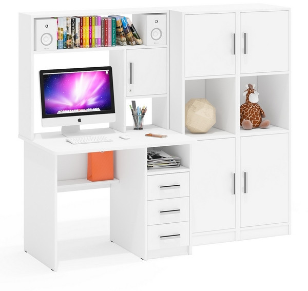 С-МД-СК9 Компоновка № 02, цвет белый шагрень, ШхГхВ 188х70х160 см., НЕ универсальная сборка