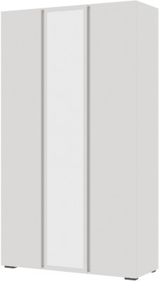 Хелен ШК 02 Шкаф 3х створчатый с зеркалом (1,200х2,100х0,460) белый/белый