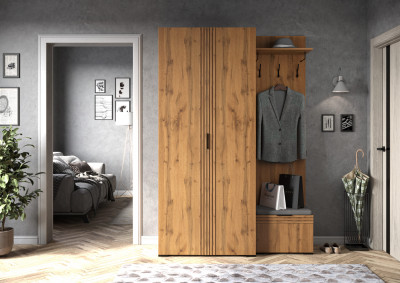 Прихожая Нао, набор №4, Дуб вотан, Simple 27
