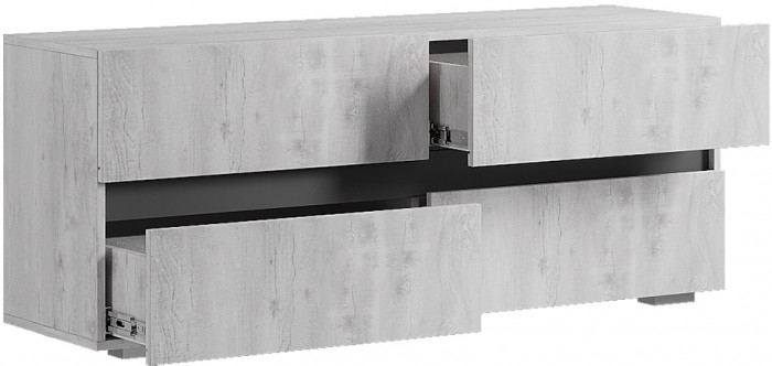 Тумба под ТВ ТБ-07 Мрия, Бетон пайн светлый, графит