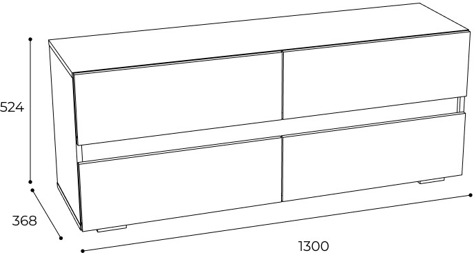 Тумба под ТВ ТБ-07 Мрия, Бетон пайн светлый, графит