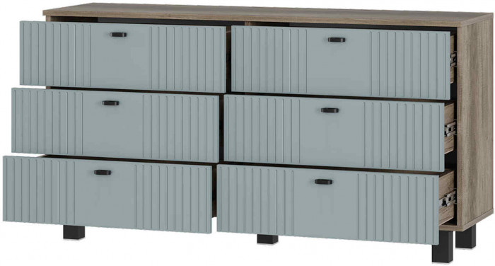 "Олива" КМ-04 комод Дуб каньон/MF11 шарли бриз