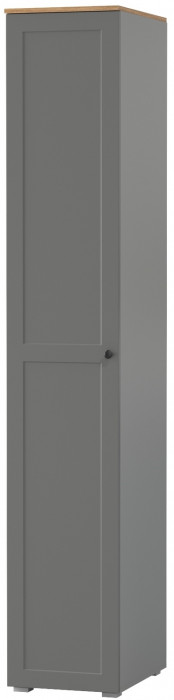 Остин 13.225 Шкаф-пенал, цвет серый графит/дуб крафт золотой, ШхГхВ 40х54,3х229,6 см., универсальная сборка