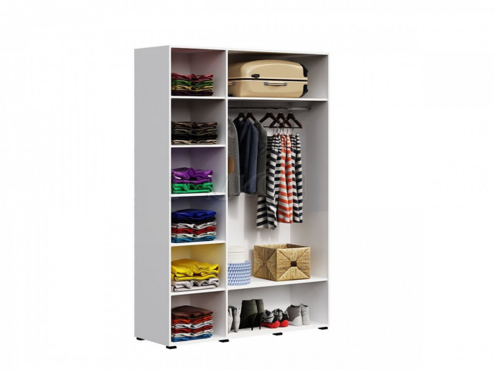 Нэнси New МДФ Шкаф 3-дверный (Дуб Сонома, Белый глянец)