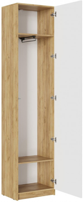 Шкаф Бостон МДФ ШК-003 (Белый глянец, Дуб Крафт Золотой)