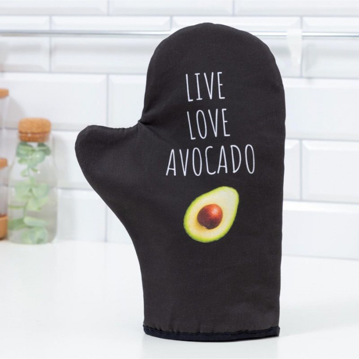 Варежка-прихватка "Avocado" (20*28) Черный